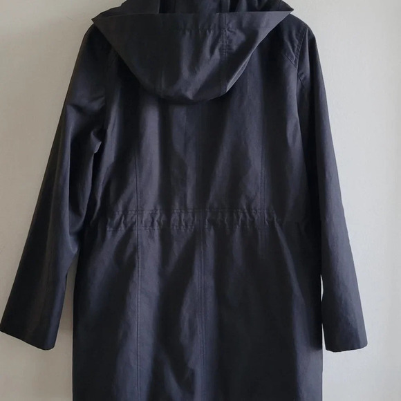 Ladies Black  Lightweight Spring Jacket With Detachable Hood - Picture 5 of 12